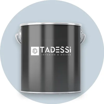 Produktbild von TADESSI Wandfarbe Blau - Pastellblau - abwaschbare Innenfarbe matt - Dispersionsfarbe - Geruchsarm und Lösemittelfrei - 2,5 Liter Gebinde