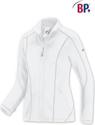 Produktbild von BP® Arbeitsjacke Fleecejacke Sweatshirt Übergangsjacke Langarm Herren Workwear weiß 1745-679-21 XL