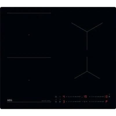 Image de Plaque à Induction AEG 4 Zones 7200W Noir - TO64IB00IB