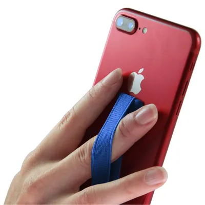 Produktbild von Universal Finger-Halterung - Blau - für Smartphones / Tablets für verbesserte Einhandbedienung