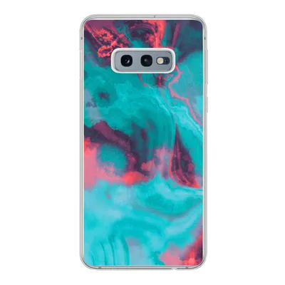 Produktbild von MuchoWow® Handyhülle Schutzhülle Hülle für Samsung Galaxy S10e Abstrakt - Neon - Rosa - Blau Silikon Softcase Handy Hülle - Handy - Geburtstag Teenager