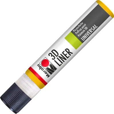 Produktbild von Marabu Effektfarbe 3D-Liner 25 ml mittelgelb 621