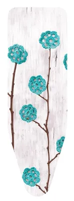 Produktbild von Colombo Newscale Bügeltischbezug Flori di Lana blau 140 x 55 cm Größe Universal Bügelbrettbezug