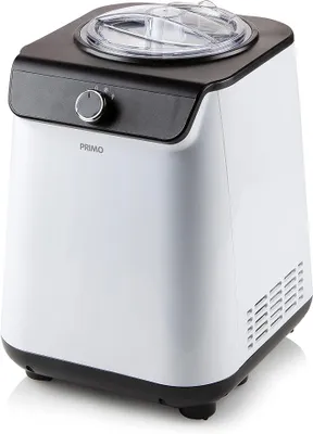 Productafbeelding van Professionele ijsmachine met compressor | Maakt heerlijk ijs in minder dan een uur | 1 liter | 100 watt | Wit