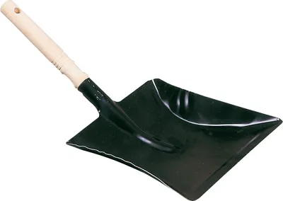 Produktbild von Kerbl Kehrschaufel Metall schwarz Holzgriff
