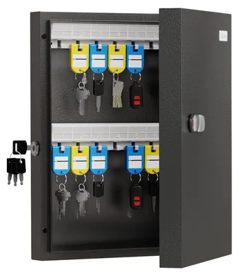 Image de Boîte à clés avec 32 supports pour clés, idéale pour un rangement sécurisé