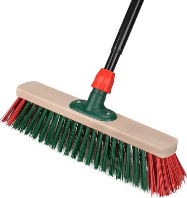 Immagine prodotto di Spazzola da giardino e per strade BÜMAG, 40 cm, con setole in PVC e manico telescopico: un prodotto classico, efficiente e di qualità
