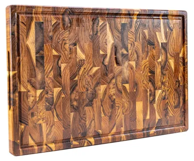 Productafbeelding van Snijplank van Teakhout End Grain, 58x38x3,2 cm, extra groot, duurzaam