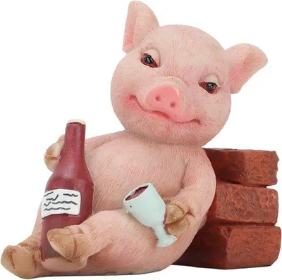 Zdjęcie produktu dla Figurka miniaturowego świnki – realistyczna figurka kolekcjonerska do domu i na przyjęcie w ogrodzie.
