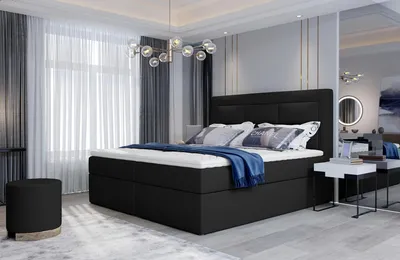 Produktbild von Boxspringbett mit Stauraum 160x200 TERIVO - schwarzes