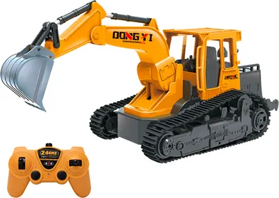 Produktbild von TechKidz, Ferngesteuerter Bagger mit Licht- und Soundeffekten 2.4Ghz, Gelb