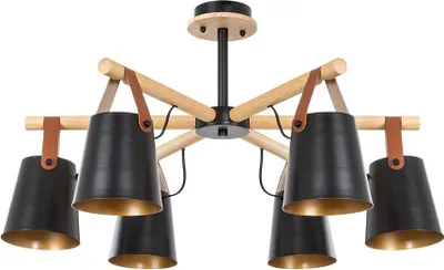 Produktbild von ARTE LAMP Hängelampe – LED Deckenleuchte für Flur – schwarze Metall-Lampenfassung mit Lampenschirm.Color:Schwarz,Size:3