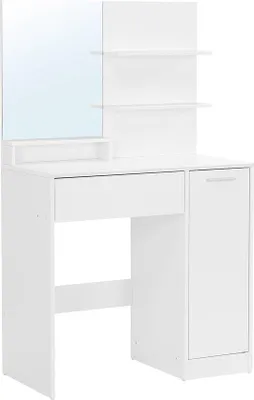 Productafbeelding van Make-up tafel - Met stoel - Wit - Modern
