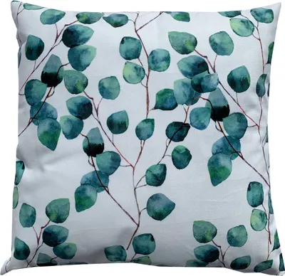 Produktbild von LANDKING® Kissenhülle EUKA 1 Stk., Kissenbezug, Eukalyptus, ca. 48x48 cm, Landhaus, Romantik, Polyester, Farbe grün