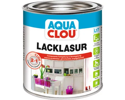 Produktbild von Aqua Clou Lacklasur L17 Nr.24 375 ml steingrau seidenmatt
