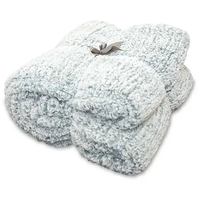 Immagine prodotto di Unyqoos® Unique Living Knut – Coperta in pile e tessuto a quadri, 150x200 cm, imbottita con motivo a nido d'ape, calda e confortevole, ideale per divano e uso esterno, colore blu cielo