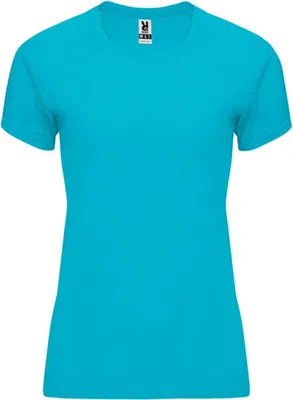 Produktbild von Roly Sport CA0408 | Bahrain Woman T-Shirt mit Raglan-Ärmeln - Farbe: Turquoise 12 - Größe: XXL