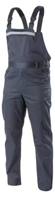Produktbild von Arbeitslatzhose Herren marineblau/blau Gr. 4XL (60) Högert Technik, 100% Polyester, elastisch, viele Taschen – FABIAN Latzhose Berufsbekleidung