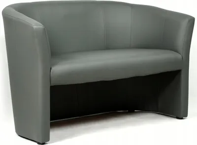 Produktbild von Geronimo | 2-Sitzer-Sofa - Grau - 123x79x69 cm B/H/T - Sitzmöbel - Kunstleder - CAFE
