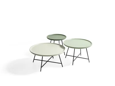 Produktbild von Couchtisch Holz Set 3 tlg. Kaffeetisch Designer Tisch Wohnzimmertisch