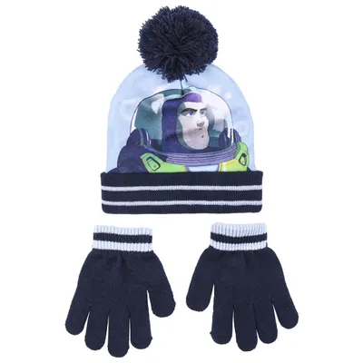Zdjęcie produktu dla Zimowy zestaw dziecięcy Toy Story - czapka, rękawiczki - Buzz Astral