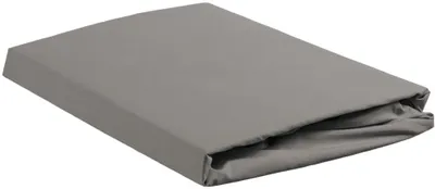Produktbild von Ambiante Renforcé-Spannbettlaken für 35cm hohe Matratzen Baumwolle Uni Farbe Grey Größe 180x200