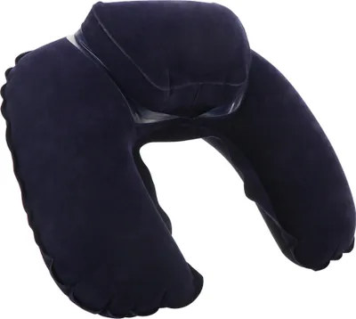 Produktbild von com-four® 1x Aufblasbares Nackenstützkissen - Praktisches Nackenhörnchen zum Aufpusten - Ideales Reisekissen für unterwegs - mit erhöhter Nackenstütze