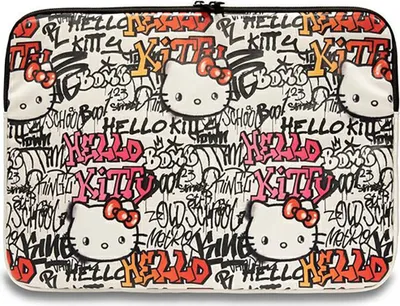 Produktbild von Hello Kitty PolyurethanMetall Logo Laptop Hülle 14 - Beige