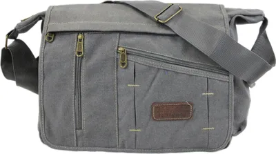 Produktbild von irisaa Große Umhängetasche Damen, Casual Handtasche mit vielen fächern, Canvas Multifunkionale Schultertasche für Schule Shopping Arbeit, Uni