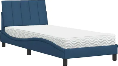 Immagine prodotto di Letto con Materasso Hanko Blu 80x200 cm in Tessuto