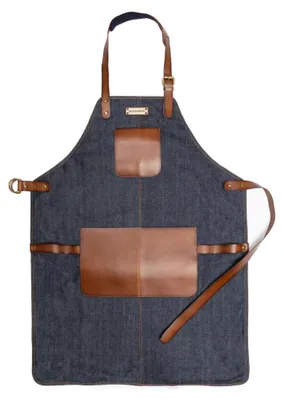 Productafbeelding van BBQ Schort 'Bob' van Duurzaam Leer voor Koken en Grillen
