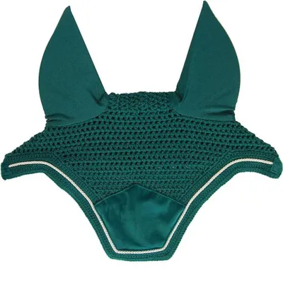 Produktbild von Kentucky Horsewear Fliegenmütze Wellington Velvet Dunkelgrün Cob