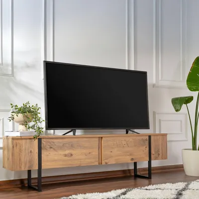 Produktbild von Dmora TV-Schrank Gussola 180x29,5x50h cm Braun, ein Regal