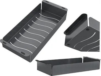 Produktbild von Granitan - Abtropfkorb - Spülenkorb - 42x18 cm - Schwarz - Edelstahl - universell passend - Küchen Zubehör