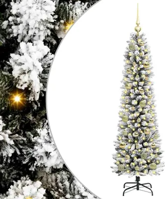 Obrázok produktu pre vidaXL Umelý vianočný stromček so 150 LED diódami so stojanom biely 150 cm