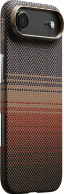 Produktbild von Aramid Handyhülle für iPhone Air, PITAKA Ultra-Slim Case mit MagSafe, Braun-schwarz