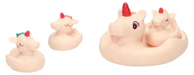 Produktbild von Badefiguren Einhorn-Familie, 4-teilig