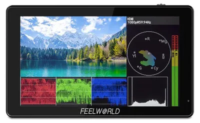 Zdjęcie produktu dla Feelworld LUT5, 14 cm (5.5"), 1920 x 1080 px, IPS, 16:9, 3000 cd/m², 160°