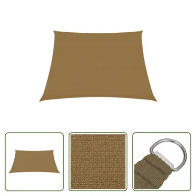 Produktbild von The Living Store Sonnensegel 160 g/m² Taupe 4/5x4 m HDPE