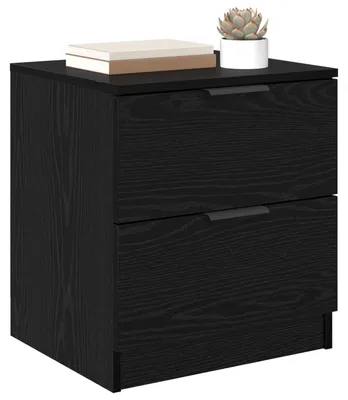 Obrázok produktu pre vidaXL Nočný stolík 2 ks čierny dubový vzhľad 45 x 39 x 50 cm