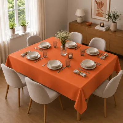 Produktbild von Tischdecke 130 x 170 cm für Küche & Esstisch in Orange