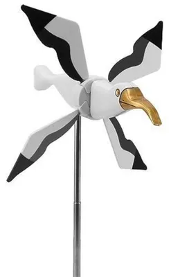 Produktbild von Windspiel Möwen Garten Windmühle Kunstharz Eisen Wetterfest Dekoration