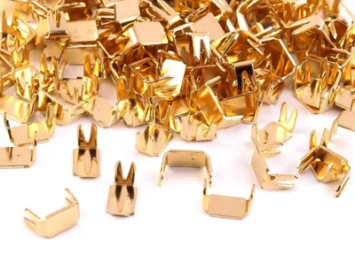 Reißverschluss Endstücke 3mm gold