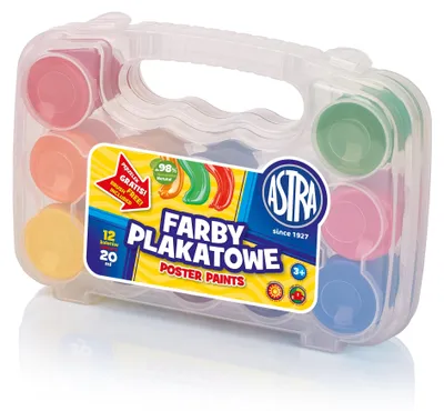 Productafbeelding van Farby Plakatowe Astra, 12 kleuren, in etui, model 301117002