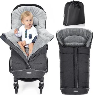 Produktbild von Universelle Winterfußtasche groß dunkelgrau