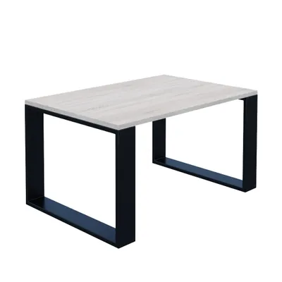 Image de AKKE Sonoma Table basse avec pieds noirs LxlxH : 60x60x45 cm