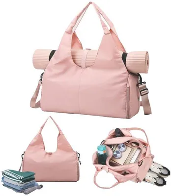 Immagine prodotto di Borsa da palestra da donna con scomparto per tappetino e scarpe
