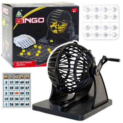 Produktbild von Familien-Bingo-Spiel Classic 80 Kugeln 20 Karten Ziehmaschine