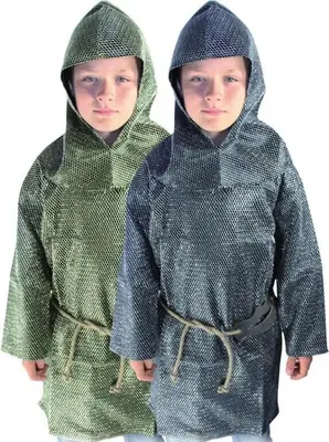 Produktbild von Set Kettenhemd für Kinder, silber Grösse 140