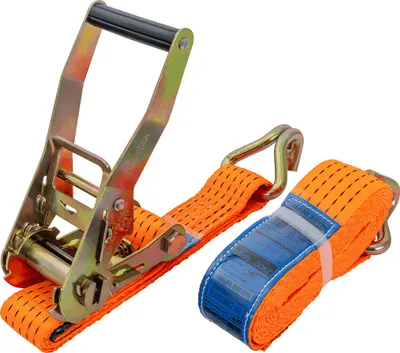 Produktbild von UNITRAILER Spanngurt mit Ratsche 4m 50mm 5t Zurrgurt  Orange 2-teilig Ladungssicherung